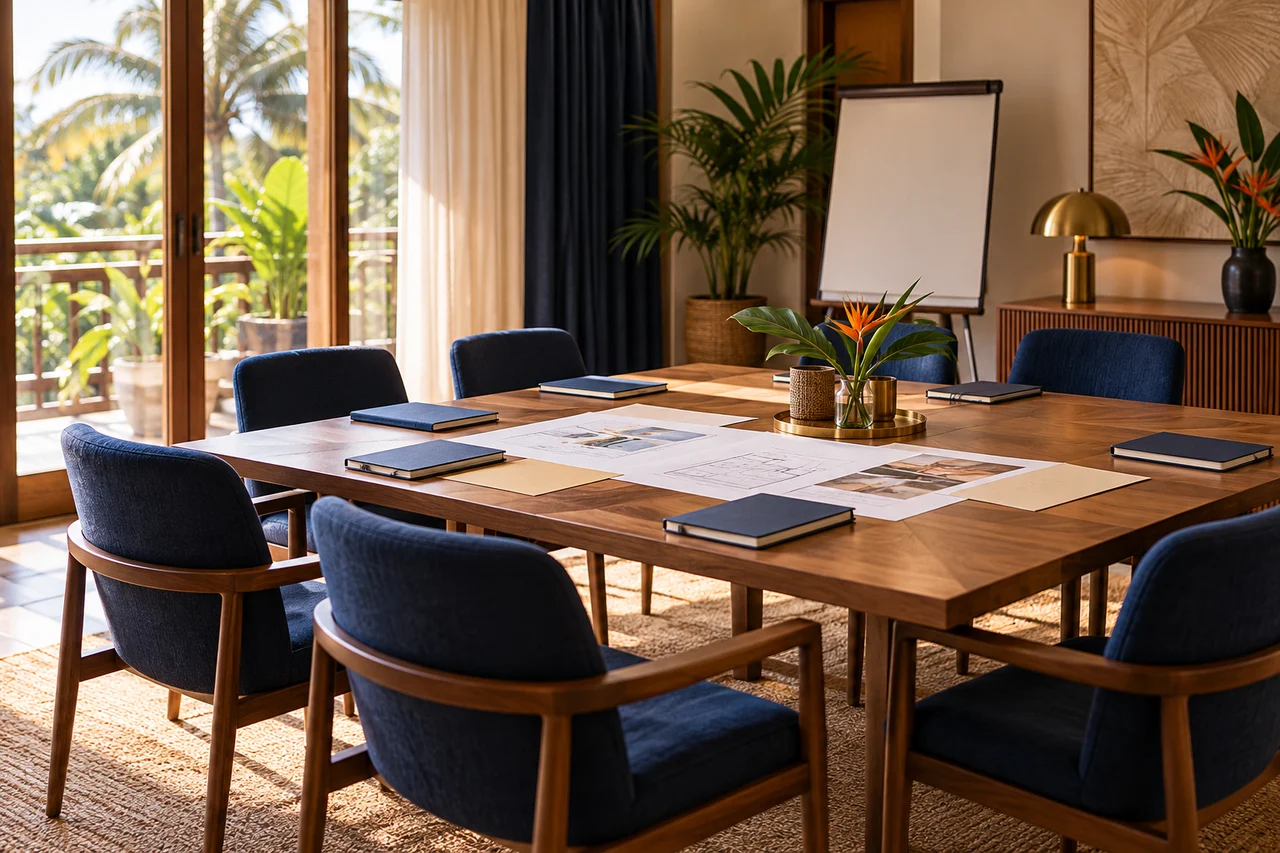 Room prepared for a future workshop, illustration without a customer reference.